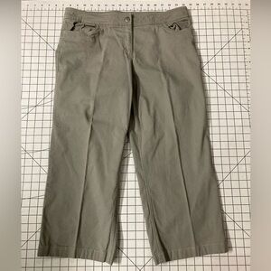 Eileen Fisher Women’s Size Medium Gray Capri Trouser Pants